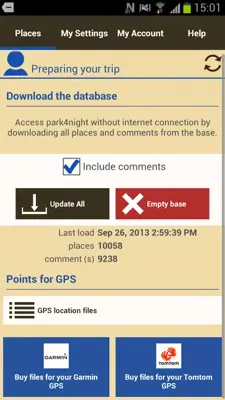 park4night android App screenshot 27